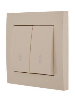 переключатель проходной 2-кл. сп rain ip20 в сборе с рамкой крем. lezard 703-0303-106 от магазина Штепсель и батарейка. - фото_4