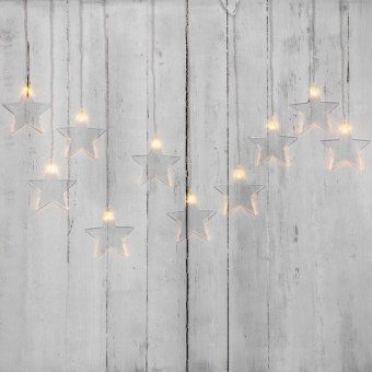 гирлянда светодиодная "айсикл" (бахрома) "звезды" 1.5х0.6м 10led тепл. бел. 0.51вт ip20 провод прозр. neon-night 303-030 от магазина Штепсель и батарейка. - фото_4