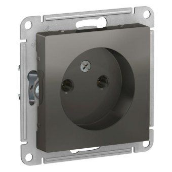 розетка 1-м сп atlasdesign 16а ip20 без заземл. без защ. шторок механизм сталь se atn000941 от магазина Штепсель и батарейка.