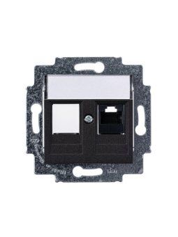 розетка компьютерная levit rj45 кат.5e с заглушкой антрацит abb 2chh295117a6063 от магазина Штепсель и батарейка. - фото_4