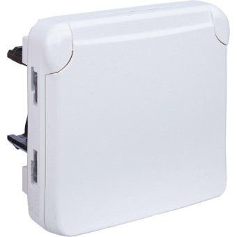 розетка 1-м сп plexo 16а ip55 250в 2p+e с заземл. немецк. стандарт антибактер. механизм бел. leg 070722 от магазина Штепсель и батарейка. - фото_4