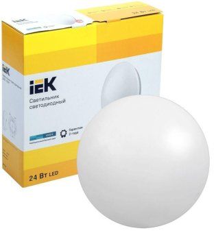 светильник светодиодный дпб 1003 24вт 4000к ip20 круг бел. iek ldpb0-1003-24-4000-k01 от магазина Штепсель и батарейка. - фото_2