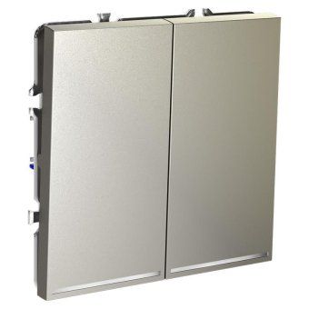 выключатель 2-кл. сп s70 10а с подсветкой механизм шелк voltum vls020204 от магазина Штепсель и батарейка. - фото_4