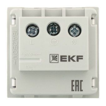 розетка 1-м 2мод. c-line ркс-20-30-п 45х45 с заземл. бел. ekf e2mr16-028-10 от магазина Штепсель и батарейка. - фото_4