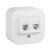 розетка компьютерная + телефонная 2-м оп 2мод. quteo rj45 + rj11 кат.5e utp ip20 бел. leg 782221 от магазина Штепсель и батарейка. - фото_2