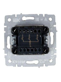 выключатель 3-кл. сп brite вс10-3-0-бра 10а механизм алюм. iek br-v30-0-10-k47 от магазина Штепсель и батарейка. - фото_7