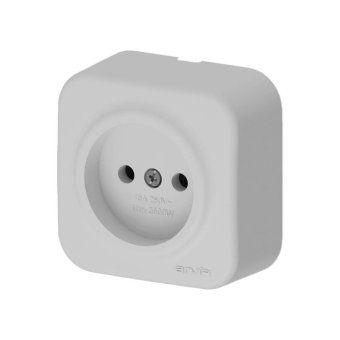 розетка 1-м сп aria 16а ip20 без заземл. сер. arvia 25 22 1000 2155 от магазина Штепсель и батарейка.