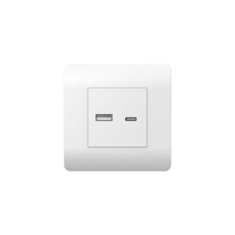розетка usb new3-e тип a+c 5в/2.1а бел. chint 431551 от магазина Штепсель и батарейка.