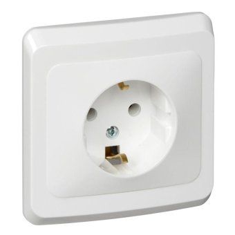 розетка 1-м сп этюд 16а ip20 250в с заземл. без защ. шторок бел. se pc16-003b от магазина Штепсель и батарейка. - фото_2