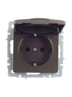 розетка brite рсбш10-3-44-бртб 16а ip44 с заземл. защ. шторки с крышкой механизм бронза iek br-r16-16-44-k45 от магазина Штепсель и батарейка. - фото_2