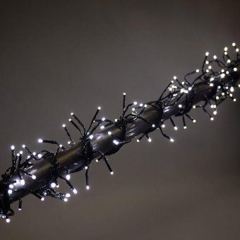 гирлянда светодиодная "кластер led" 3м 288led бел. 14вт 220-240в ip20 провод пвх темн. зел. neon-night 303-625 от магазина Штепсель и батарейка. - фото_8