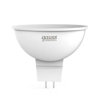 лампа светодиодная elementary 7вт mr16 софит 3000к тепл. бел. gu5.3 530лм gauss 13517 от магазина Штепсель и батарейка. - фото_3