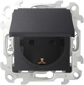 розетка 1-м сп simon 24 16а ip44 2p+e push&go механизм графит simon 2420448-038 от магазина Штепсель и батарейка.