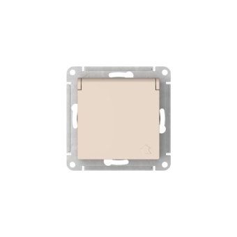 розетка atlasdesign 16а ip20 с заземл. защ. шторки с крышкой быстрозажим. клем. механизм беж. se atn000246s от магазина Штепсель и батарейка. - фото_7