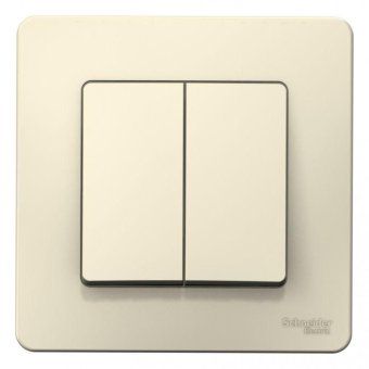 выключатель 2-кл. сп blanca 10а ip20 (сх. 5) 250в молочн. se blnvs010502 от магазина Штепсель и батарейка. - фото_3