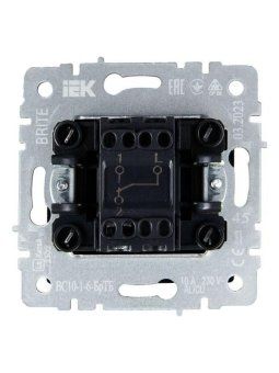 выключатель проходной 1-кл. сп brite вс10-1-6-бртб 10а механизм бронза iek br-v12-0-10-k45 от магазина Штепсель и батарейка. - фото_5