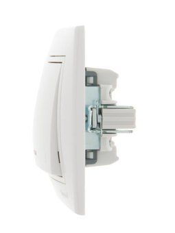 выключатель 1-кл. сп mira 10а ip20 с подсветкой с бел. вставкой бел. lezard 701-0202-111 от магазина Штепсель и батарейка. - фото_3