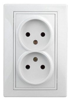 розетка 2-м сп plano 1-204-01 16а ip20 250в 2х2p бел. intro б0053904 от магазина Штепсель и батарейка.
