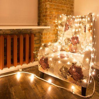 гирлянда светодиодная "сеть" 1.5х1.5м 150led тепл. бел. 12вт ip20 провод пвх прозр. neon-night 215-126 от магазина Штепсель и батарейка. - фото_5