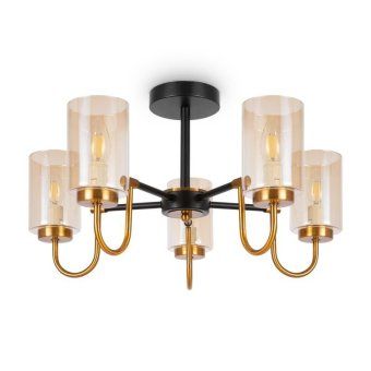 светильник jewel 40вт e14х5 ip20 потолочн. freya fr5321cl-05bz от магазина Штепсель и батарейка. - фото_2