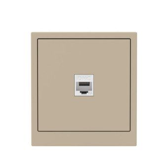 розетка компьютерная 1-м kant rj45 кат.6a без шторки ванильн. марципан dkc 7015673 от магазина Штепсель и батарейка. - фото_6