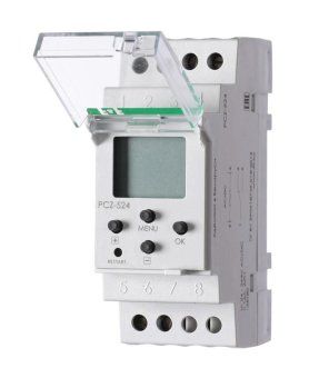 реле времени астрономическое pcz-524 24-264в ac/dc 16а 1 переключ. контакт ip20 1 канал f&f ea02.002.004 от магазина Штепсель и батарейка.