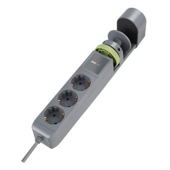 удлинитель 3х1.5м на струбцине с заземл. с выкл. 3 usb выхода (2а+1с) ip20 пвс 3х1 etd-03u-150-gy (3х1.5) сер. jazzway 5059559 от магазина Штепсель и батарейка. - фото_2