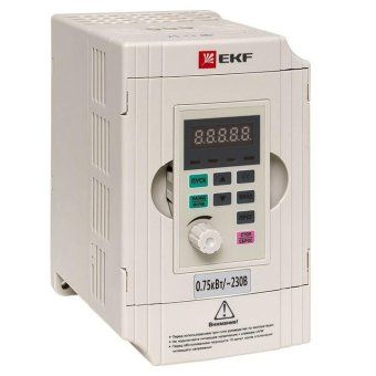 преобразователь частоты 0.75/1.5квт 1х230в vector-100 proxima ekf vt100-0r7-1b от магазина Штепсель и батарейка.