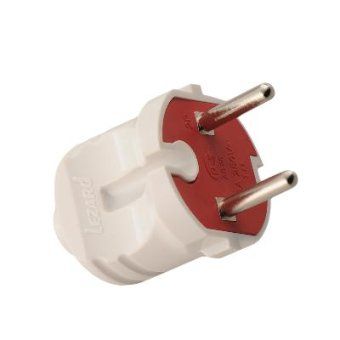 вилка accessories 1ф 6а без заземл. бел. lezard 715-0101-601 от магазина Штепсель и батарейка. - фото_2