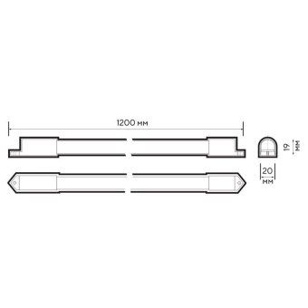 светильник светодиодный pled t4i 1200 18вт 4000к ip65 дсп дпо jazzway 5047570 от магазина Штепсель и батарейка. - фото_8