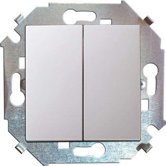 выключатель 2-кл. сп simon 15 16а ip20 винтов. зажим механизм бел. simon 1591398-030 от магазина Штепсель и батарейка.
