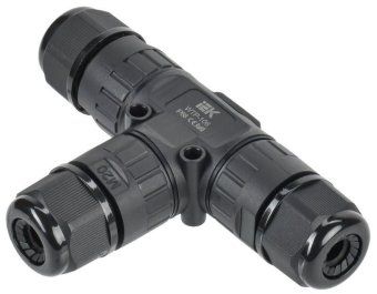 коннектор кабельный герметичный wtp-106 3 pin ip68 iek uwc10-t-016-3-68 от магазина Штепсель и батарейка.