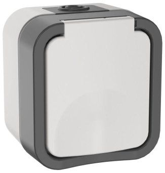 розетка 1-м оп tors 16а ip55 ts220 с заземл. с крышкой бел. iek ts-r16-16-55-k41 от магазина Штепсель и батарейка.
