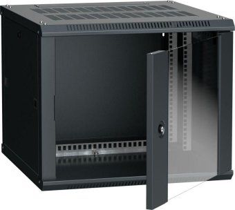 шкаф 19 дюйм linea w 9u 600х600мм настен. стекл. дверь ral9005 itk lwr5-09u66-gf от магазина Штепсель и батарейка.