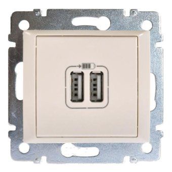 розетка usb 2-м сп valena механизм сл. кость (diy-упак.) leg 694372 от магазина Штепсель и батарейка.