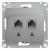 розетка компьютерная 2-м glossa rj45 кат.5e механизм алюм. se gsl000385kk от магазина Штепсель и батарейка.