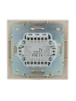 выключатель 3-кл. сп mira 10а ip20 со вставкой крем. lezard 701-0303-109 от магазина Штепсель и батарейка. - фото_4