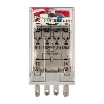 реле промежуточное rpat 22/4 5а 230в ac с кнопкой и мех. индикацией averes ekf rpat-22-4-230ac от магазина Штепсель и батарейка. - фото_5