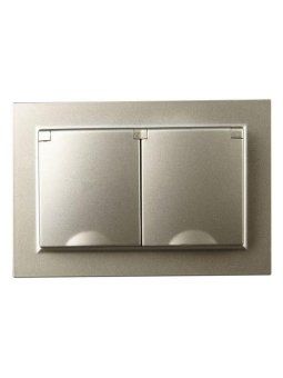 розетка 2-м сп brite рсбш12-3-44-брш 16а в сборе ip44 с крышкой шампань iek br-r26-16-44-k37-f от магазина Штепсель и батарейка. - фото_3