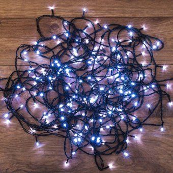 гирлянда светодиодная универсальная 20м 200led бел. 8вт ip20 с контроллером 8 режимов neon-night 303-106 от магазина Штепсель и батарейка. - фото_8