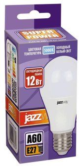 лампа светодиодная pled-sp 12вт a60 грушевидная 5000к холод. бел. e27 1080лм 230в jazzway 1033734 от магазина Штепсель и батарейка. - фото_2