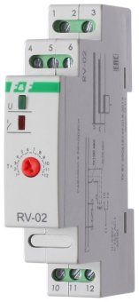 реле времени rv-02 16а 1..120с 230в 1 перекл. ip20 задержка выключ. монтаж на din-рейке f&f ea02.001.008 от магазина Штепсель и батарейка. - фото_2