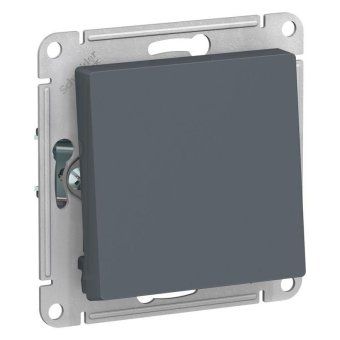 переключатель проходной 1-кл. сп atlasdesign 10а ip20 (сх. 6) 10ax механизм грифель se atn000761 от магазина Штепсель и батарейка.