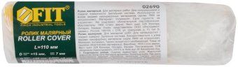 ролик полиакриловый сменный "мини" диам. 15/29мм ворс 7мм 110мм fit 02690 от магазина Штепсель и батарейка. - фото_3
