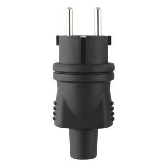вилка каучуковая прямая с/з 16а 230в ip44 черн. duwi 27454 4 от магазина Штепсель и батарейка. - фото_3