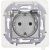 розетка 1-м сп inspiria 16а ip44 250в 2p+e защ. шторки с крышкой немецк. стандарт механизм алюм. leg 673742 от магазина Штепсель и батарейка. - фото_2