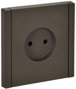 розетка 1-м сп forte&piano fp318 10а без заземл. без защ. шторок винт. крепл. сер. iek fp-r10-10-k03 от магазина Штепсель и батарейка.