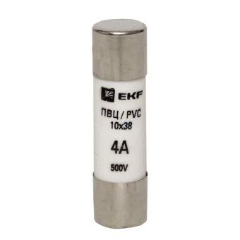 вставка плавкая цилиндрическая пвц 10х38 4а ekf pvc-10x38-4 от магазина Штепсель и батарейка. - фото_2