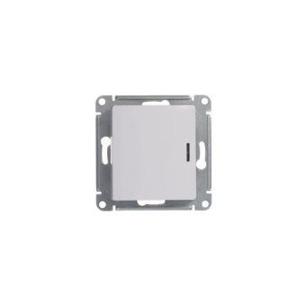 переключатель проходной 1-кл. сп glossa 10а ip20 (сх. 6а) 10ax с подсветкой механизм бел. se gsl000163 от магазина Штепсель и батарейка.