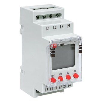 реле контроля фаз с lcd дисплеем rkf-2s (с нейтралью) ekf rkf-2s от магазина Штепсель и батарейка.